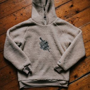 Doomsdayco SHERPA HOODIE - NATURAL